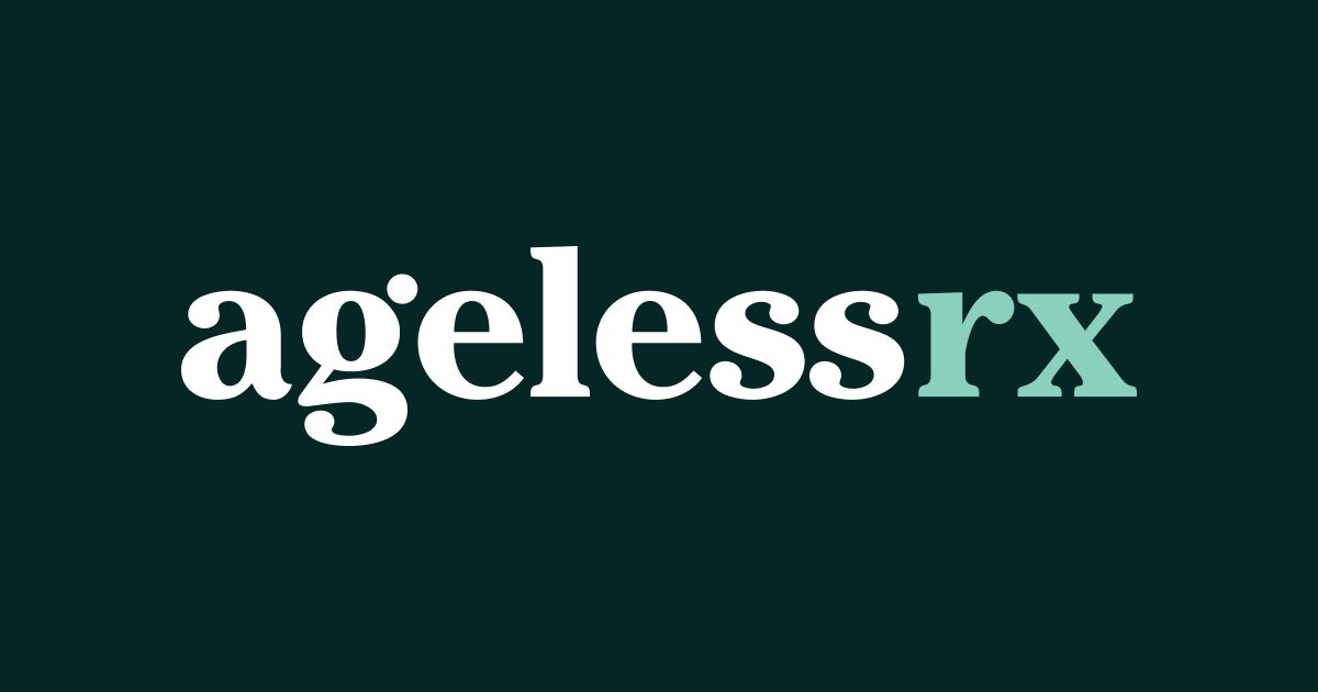 AgelessRx logo — the longevity telehealth company reviewed in this legitimacy investigation